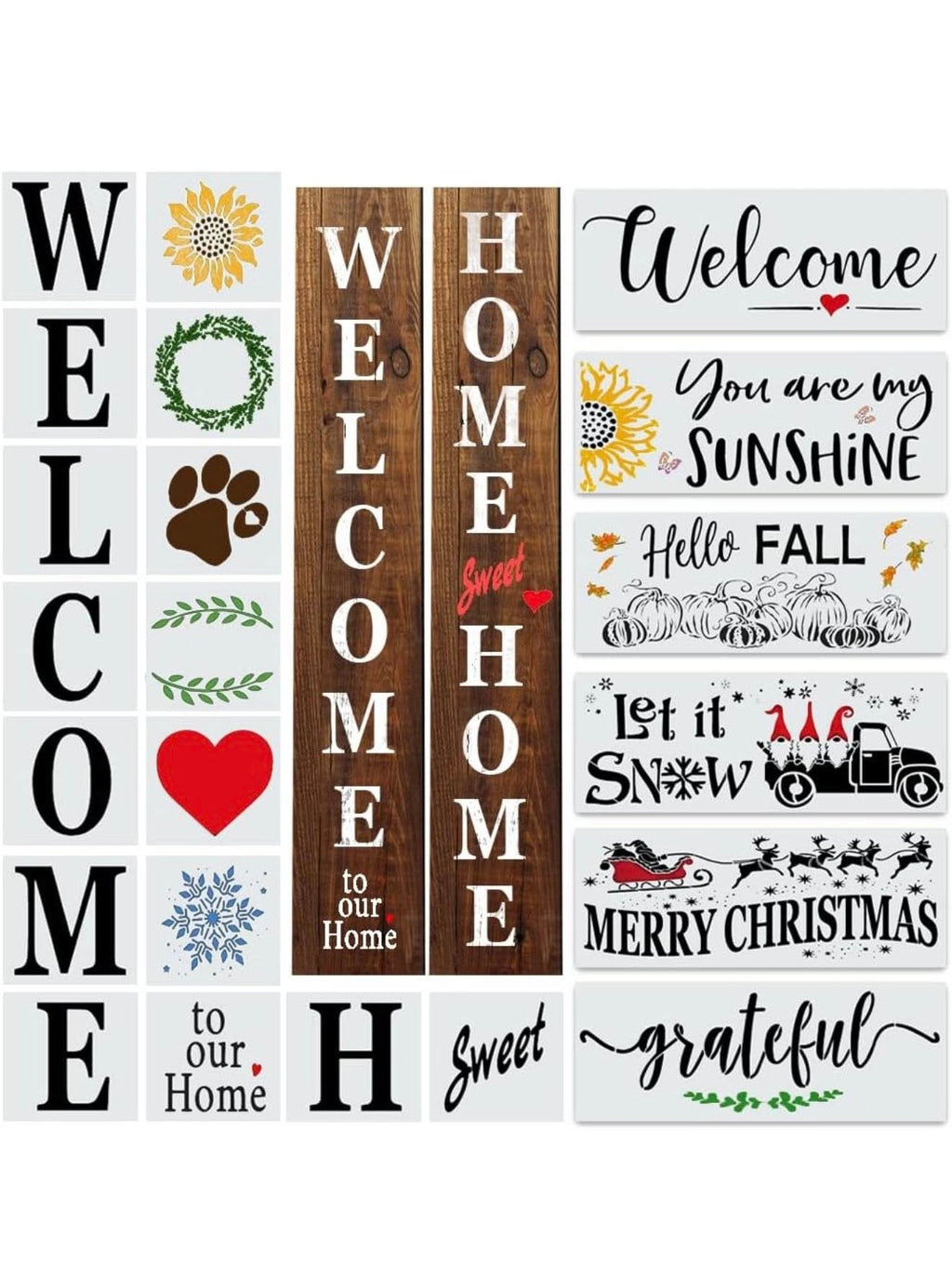 Tall Welcome signs