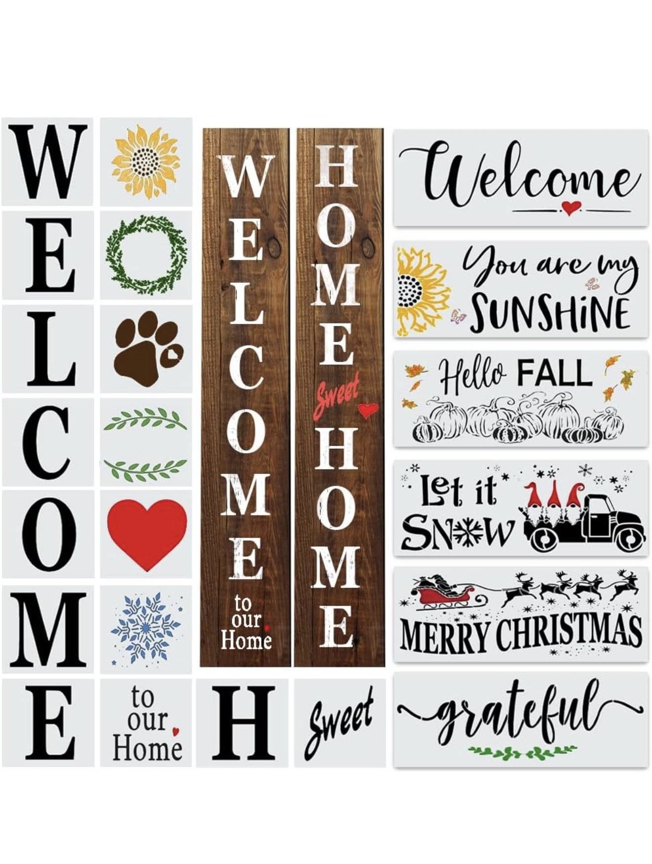 Tall Welcome signs